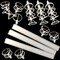 Large Balloon Sticks with Holders, 35 Sets – 17" Clear Bobo Stands for 10"–30" Balloons